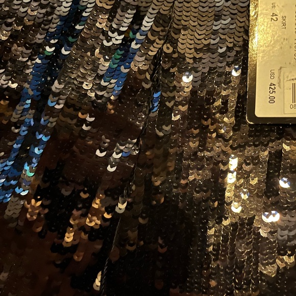 Emporia Armani black sequence skirt size 42 NWT ($425). I am open to negotiating - Picture 4 of 5